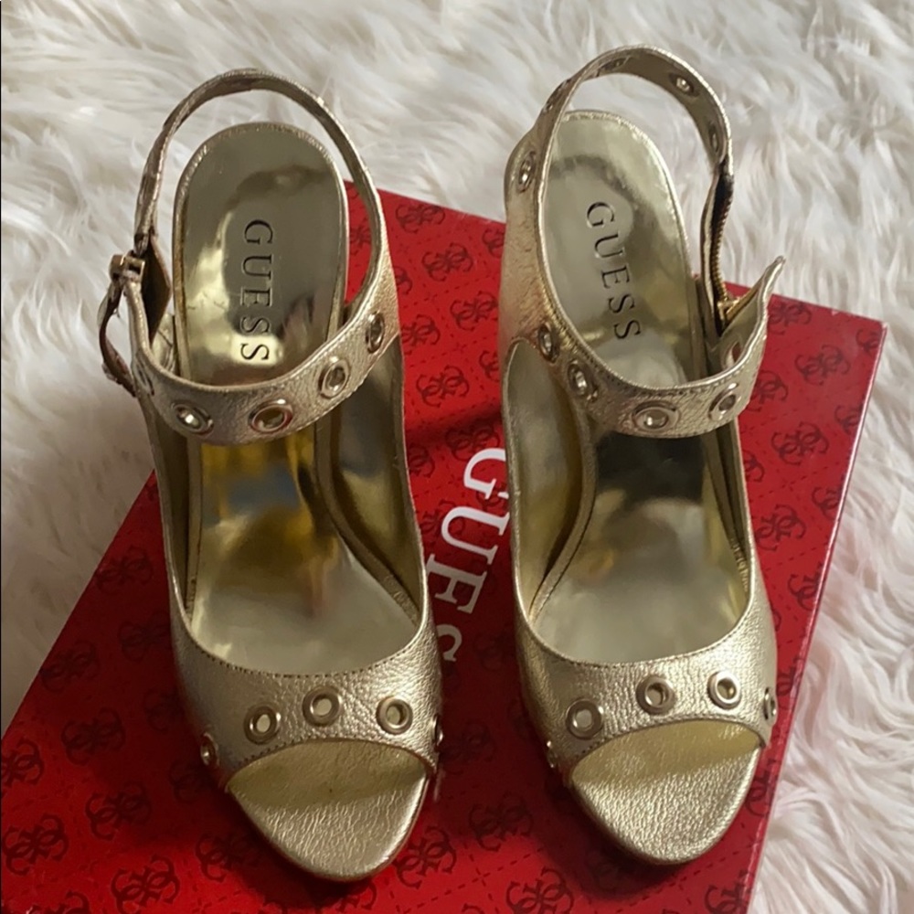 Guess Gold Sandals